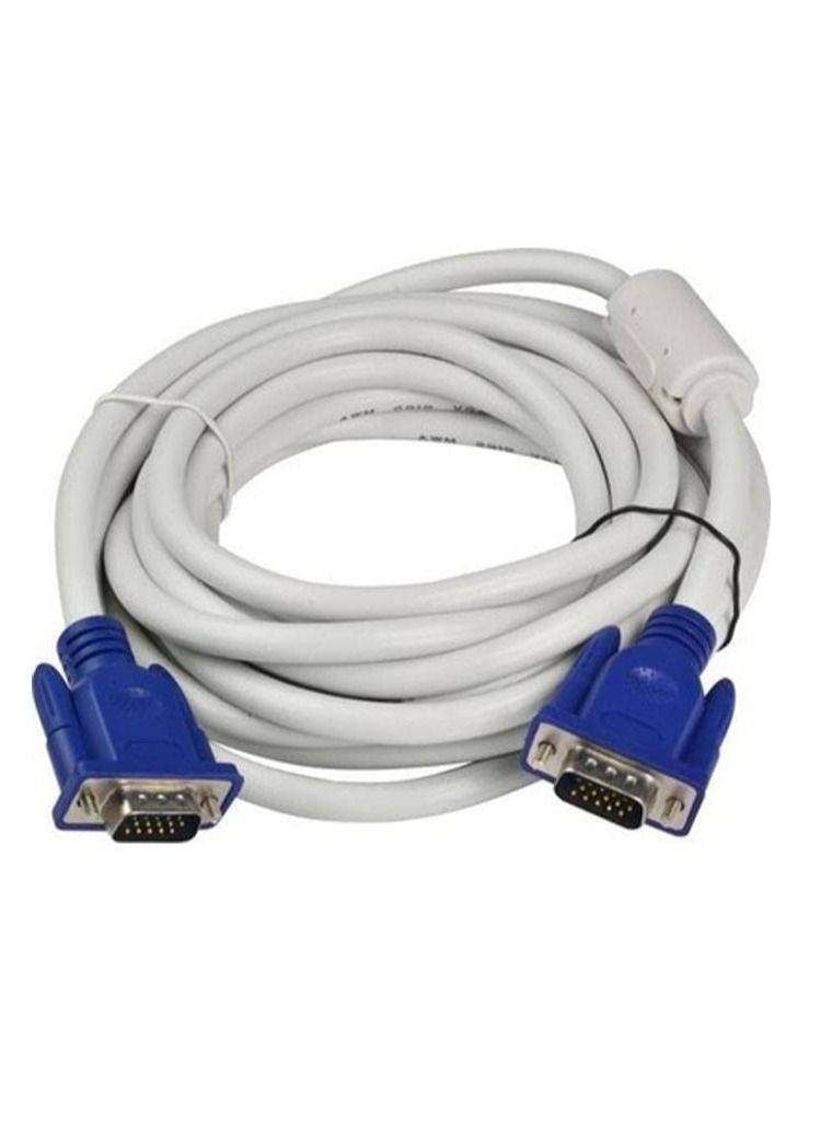 VGA Male to Male Cable, Compatible With Projector / Monitor / Personal Computer, 20 Meter Length
