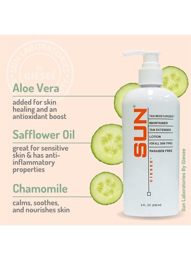 Sun Labs Self-Tanning Lotion, Exfoliator, and Extender for a Golden Glow - Very Dark - 3-Pack 8 oz. Bottles