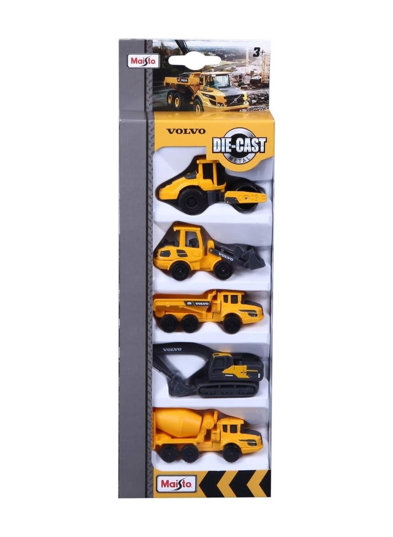 Volvo 3 Inch Construction Vehicle 5 Pack