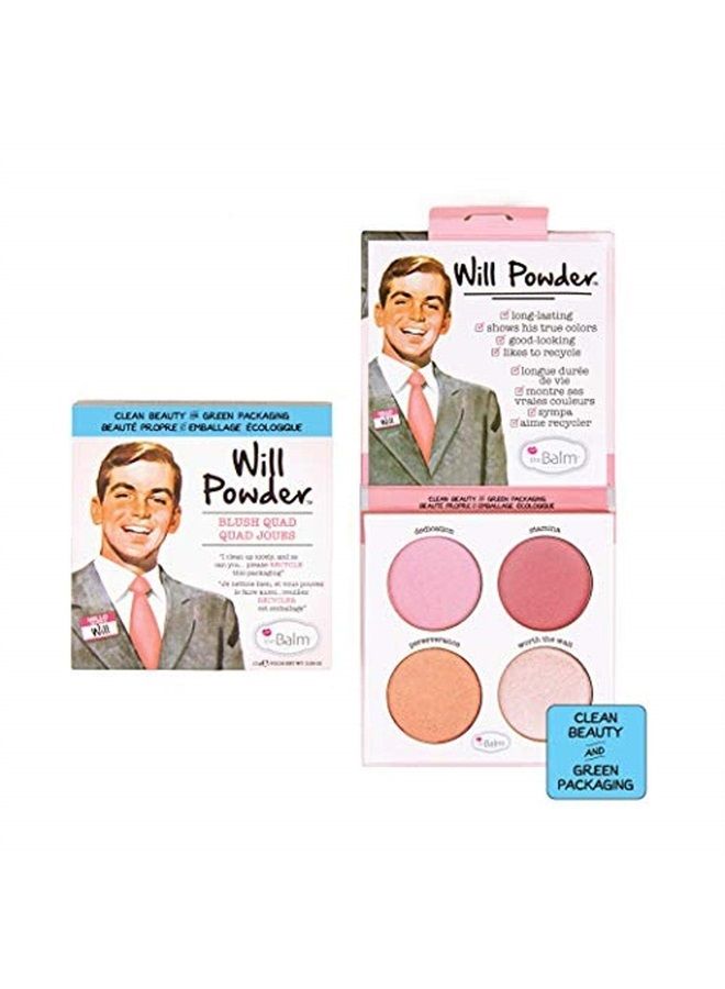 theBalm Will Powder Blush Quad, 1 ct.