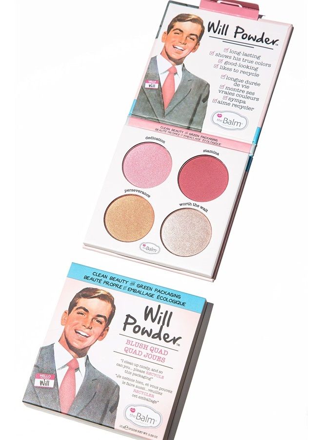 theBalm Will Powder Blush Quad, 1 ct.