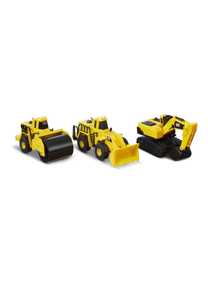 Die Cast Metal Wheel Loader/Steam Roller/Excavator 4inch