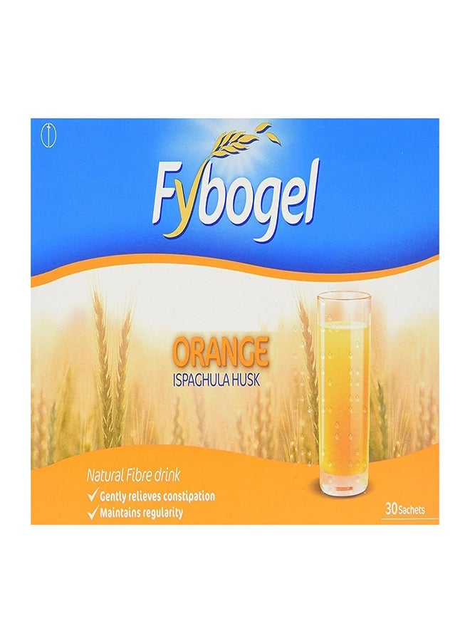 Orange Ispaghula Husk Natural Fibre Drink - 30 Sachets