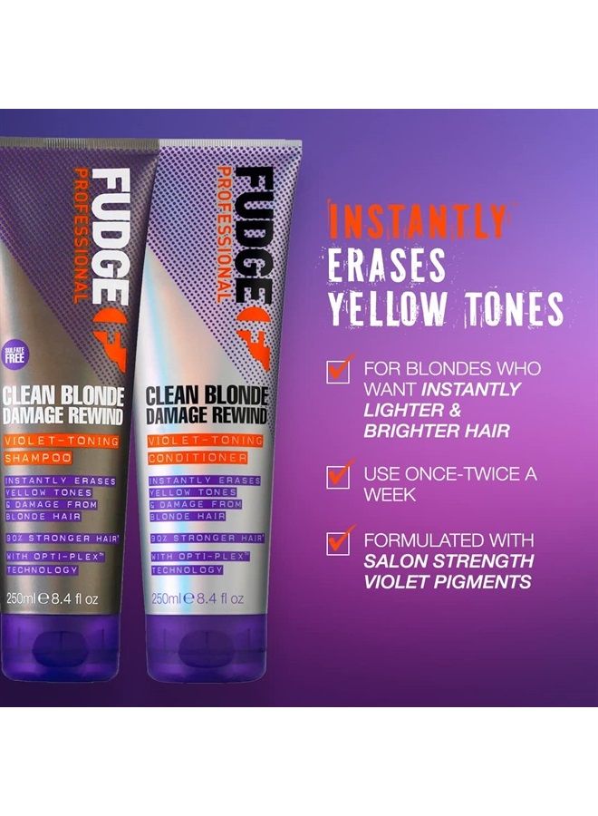 Shampoo by Fudge Clean Blonde Damage Rewind Violet-Toning Shampoo 1000ml