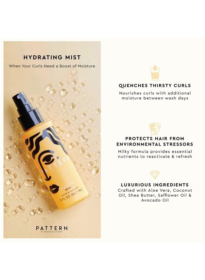 Beauty by Tracee Ellis Ross Hydrating Mist, 12 Fl Oz, Avocado Oil for Curlies, Coilies and Tight-Textured Hair, 3a-4c
