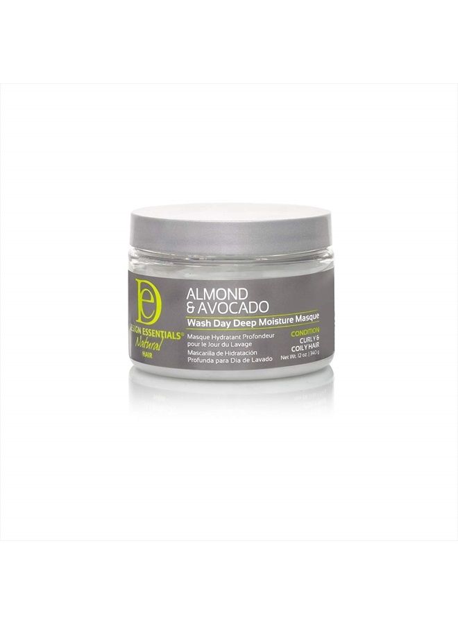 Natural Almond & Avocado Wash Day Deep Moisture Masque, 12 Ounce