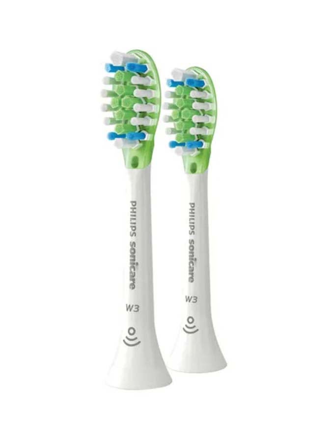 PHILIPS Sonicare Replacement Head Diamond CleanSmart Whitening 2 Pcs Standard Size HX9062/17 White White