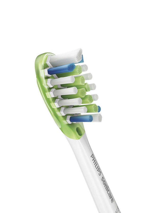PHILIPS Sonicare Replacement Head Diamond CleanSmart Whitening 2 Pcs Standard Size HX9062/17 White White
