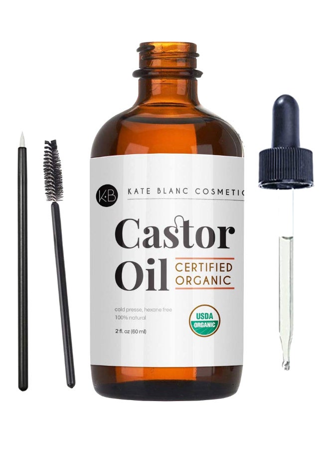 Organic Castor Oil With Free Mascara Starter Kit Yellow/Black