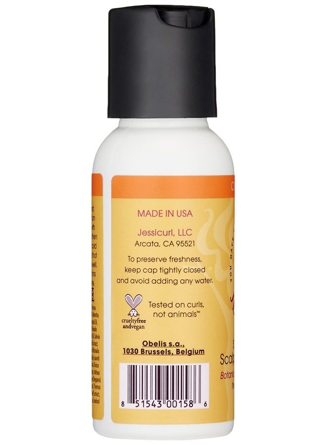 , Scalp Message Oil, Hair Oil and Scalp Treatment with Rosemary Oil, for Curly Hair, No Fragrance Added, 2 fl oz.