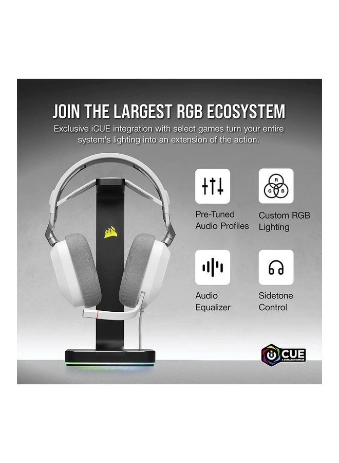 Corsair HS80 RGB USB Premium Gaming Headset-White