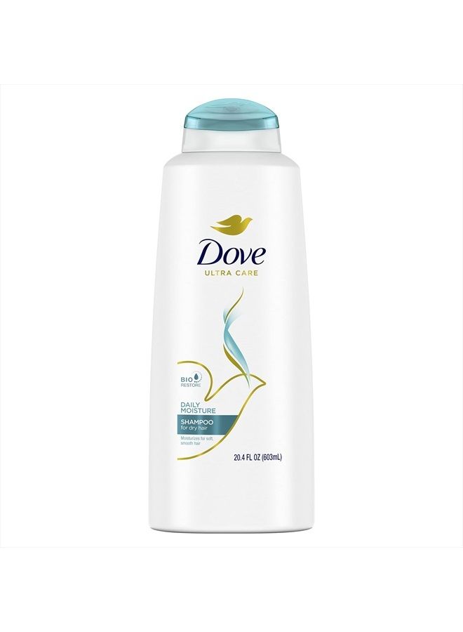 Ultra Care Shampoo Daily Moisture for Dry Hair Shampoo with Bio-Restore Complex 20.4 oz