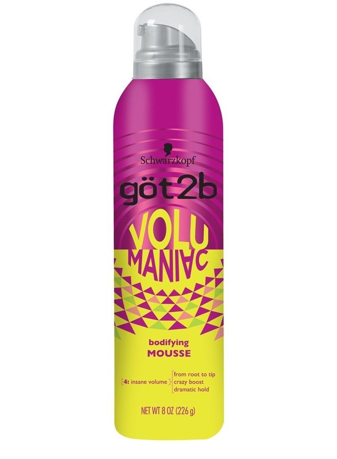 Got2b Volumaniac Hair Mousse, 8 Ounce