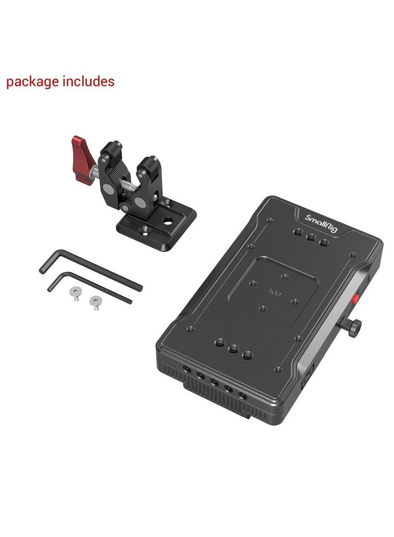 SmallRig 3202 V Mount Battery Adapter Plate with Crab-Shaped Clamp