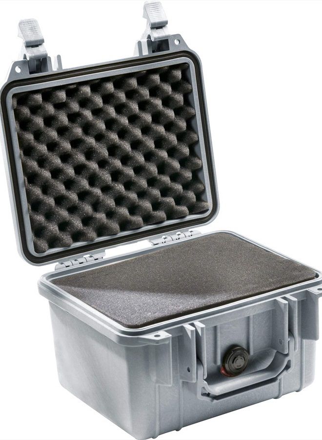 1300 Camera Case With Foam (Silver)