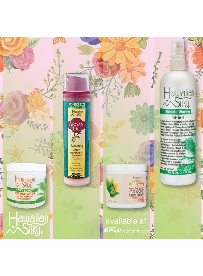 14-In-1 Leave In Keratin Oil, 16 oz Frizz-Free Treatment - Jojoba Oil Enriched - Damaged Scalp Solution - for Color Treated Hair Men, Women and Kids