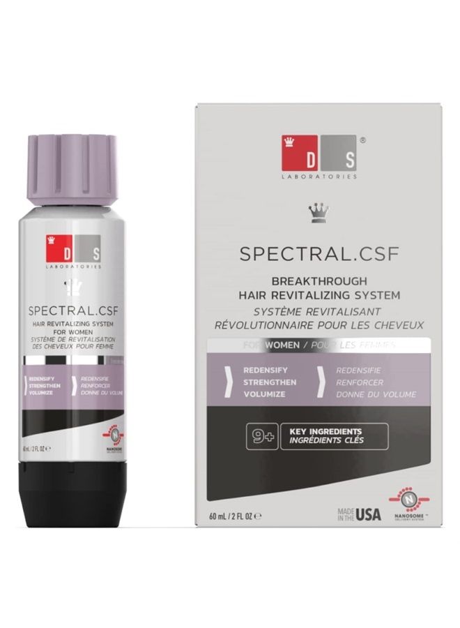Spectral.CSF Leave In Serum to Support Hair Growth in Women by DS Laboratories – For Thinning Hair in Women, Experience Thicker, Fuller Hair (60ml)