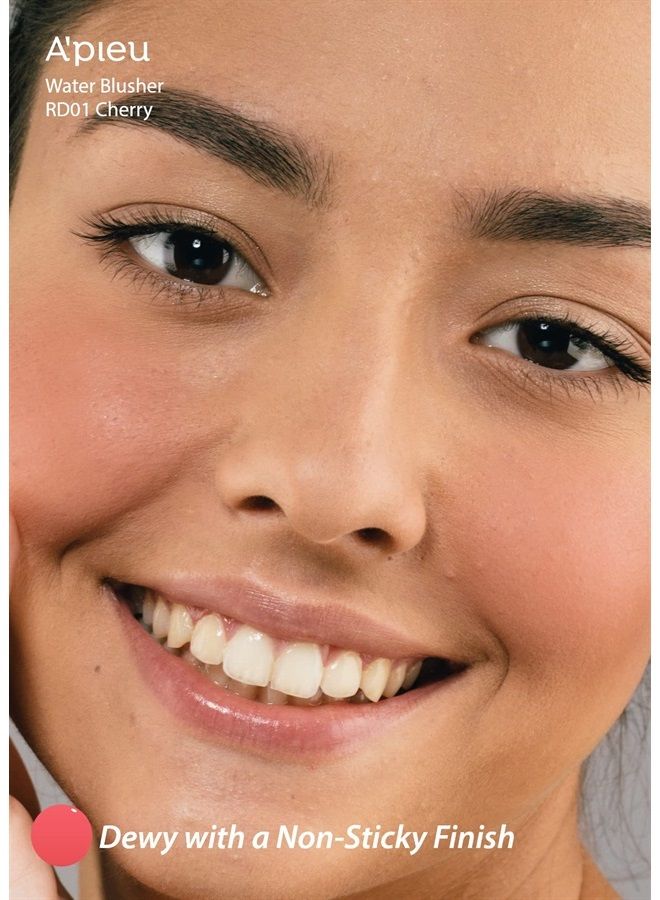 JUICY-PANG WATER BLUSHER (RD01 - Popping Cherry) - Korean Liquid Blush For Cheeks K Beauty Makeup