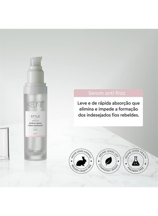 Style Defrizz Serum For Smooth Shiny Hair, 1 Oz.
