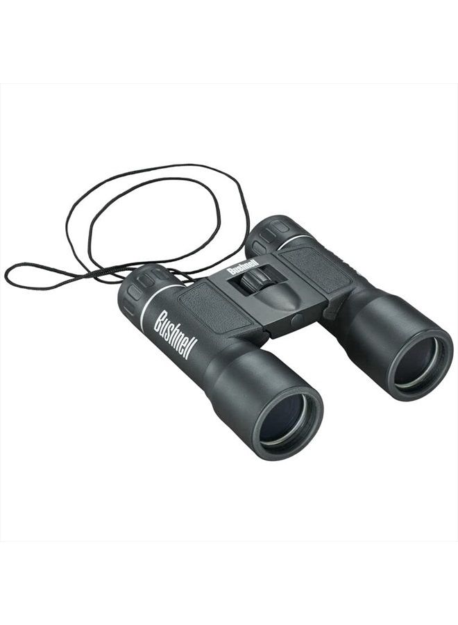 Powerview 10x25 Compact Folding Roof Prism Binocular (Black)