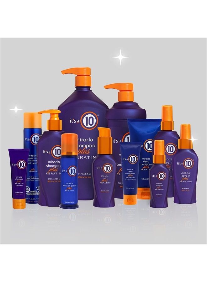 Miracle Leave-In Plus Keratin, 4 Fl. Oz (Pack of 1)