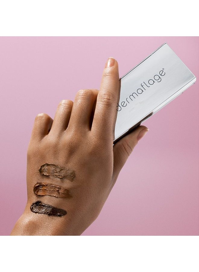 Full Coverage Concealer Palette, Waterproof Concealer Cream, 3 Colors + Brush, by Dermaflage