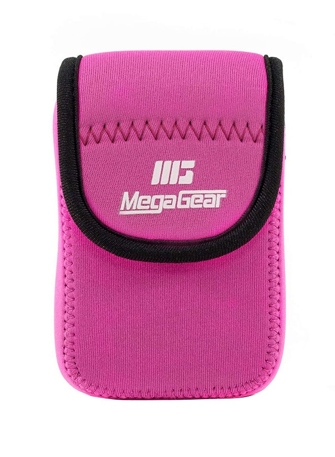 Protective Camera Case With Carabiner For Nikon Coolpix S7000/L32 Pink