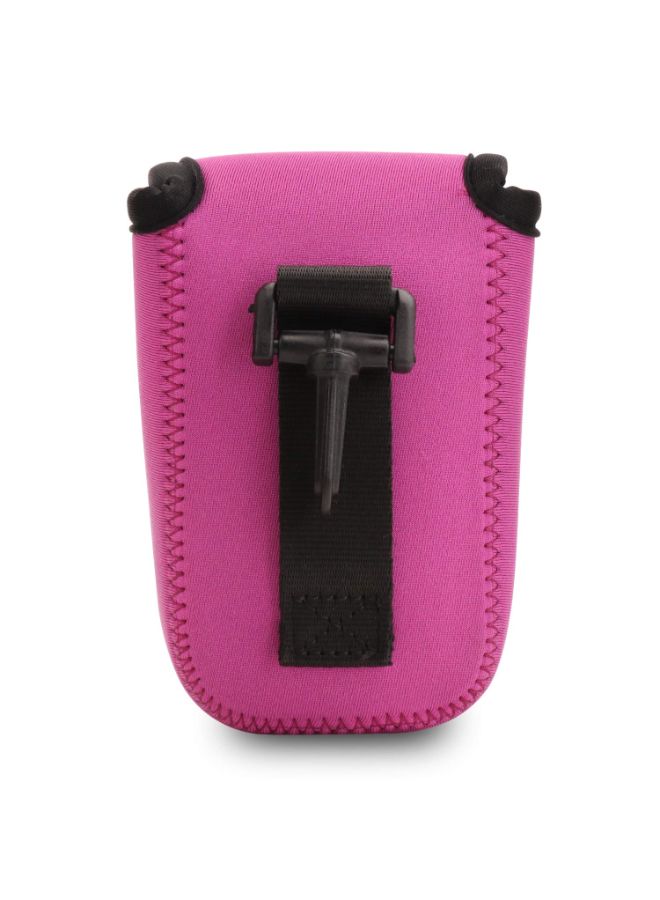 Protective Camera Case With Carabiner For Nikon Coolpix S7000/L32 Pink