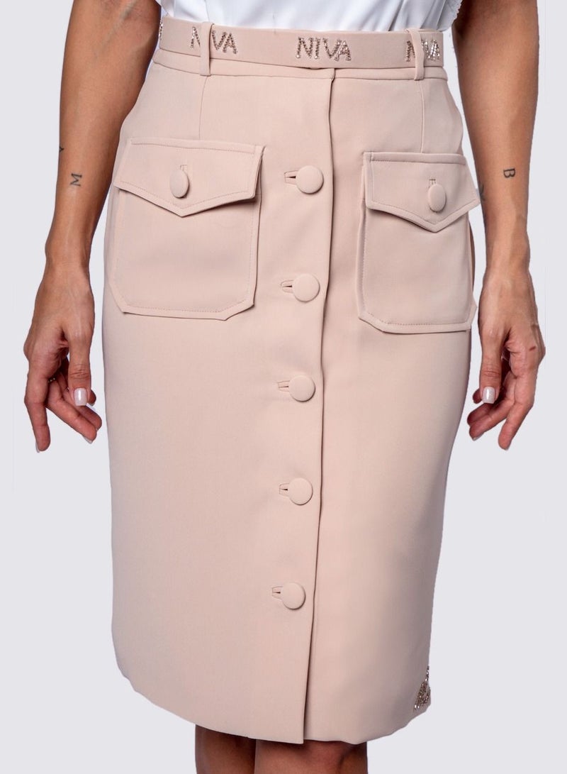 Front Placket Skirt