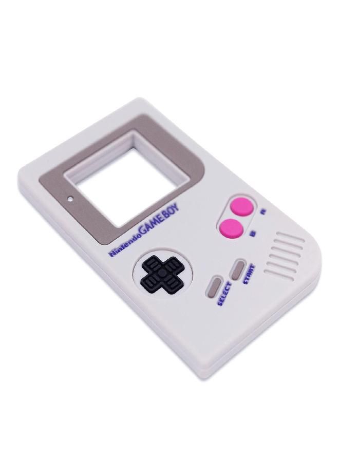 Bumkins Silicone Teether, Nintendo Textured, Soft, Flexible, Sensory, Gum Soothing - Game Boy