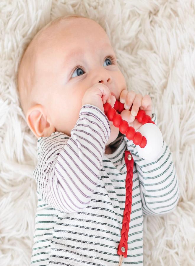 Ryan and Rose Cutie Teether Rattle (Red)