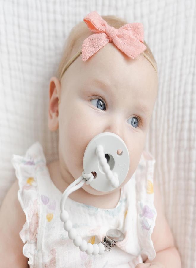 Ryan & Rose Cutie PAT Pacifier Teether (Stage 1, Grey)