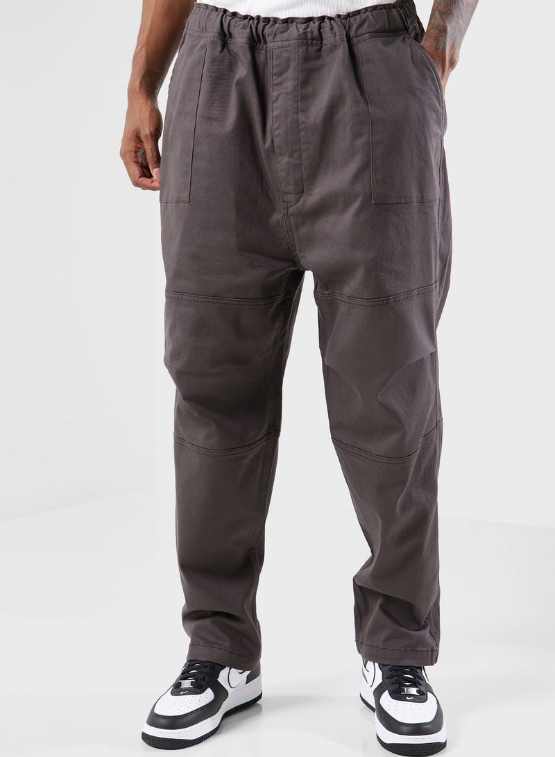 Washed Twill Worker Pants