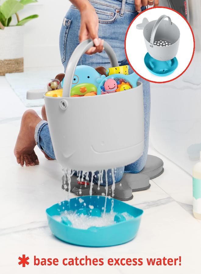 Skip Hop Baby Bath Toy Filled Bucket, Bath Toy & Bucket Gift Set, Grey