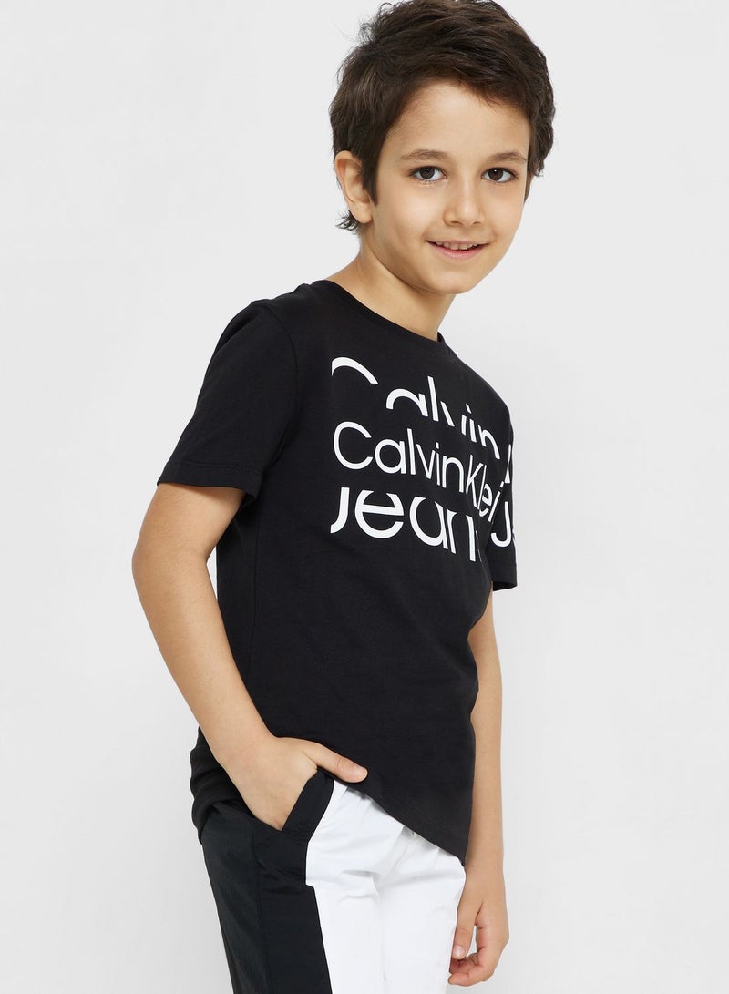 Kids Blown Up Logo T-Shirt