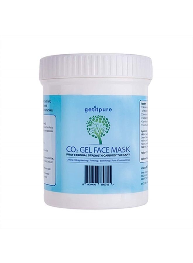 Carboxy Co2 Gel Face & Neck Mask Bulk Size, All Skin Type Deep Pore Cleansing Mask (20 Applications x 25 millilitre)