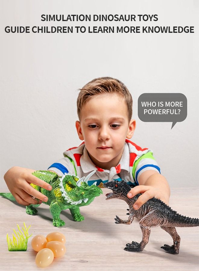 44PCS Dinosaur Toys Figures with Storage Box, Jurassic Dinosaur Toys，Realistic Action Educational Dinosaur Figures for Kids Boys Girls