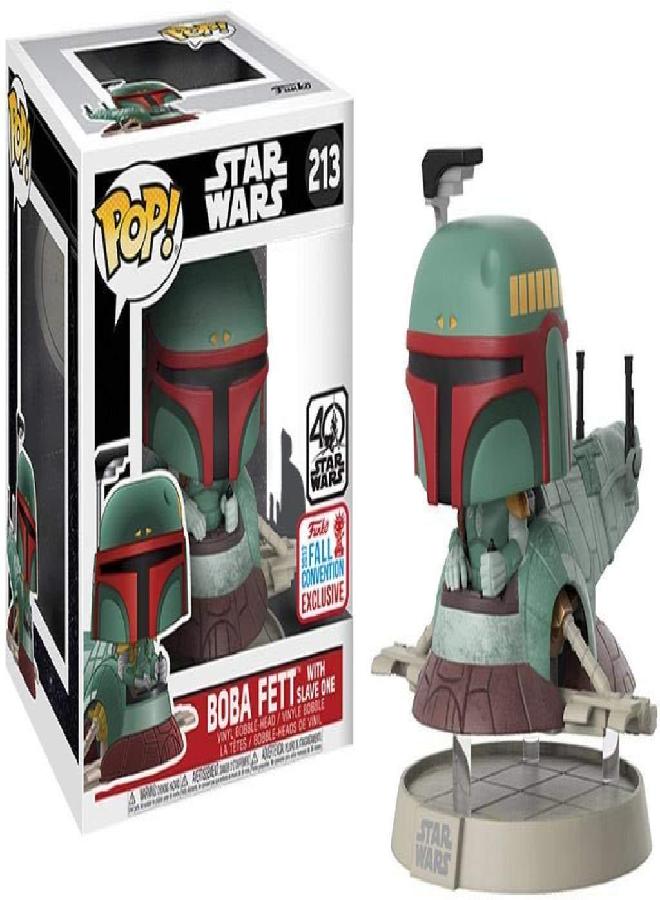 Funko POP! Star Wars Boba Fett with Slave One Exclusive Vinyl Bobble Head #213
