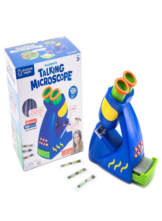 Educational Insights GeoSafari Jr. Talking Kids Microscope, Preschool Science Toy, Featuring Bindi Irwin, Gift for Boys & Girls, STEM & Science Toy, Ages 3+