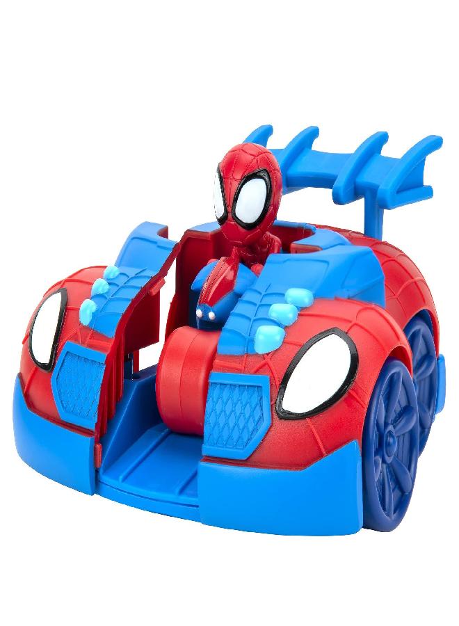 Marvel Spidey and His Amazing Friends 2 n 1 Web Strike Feature Vehicle - Must-Have Toy for All Fans