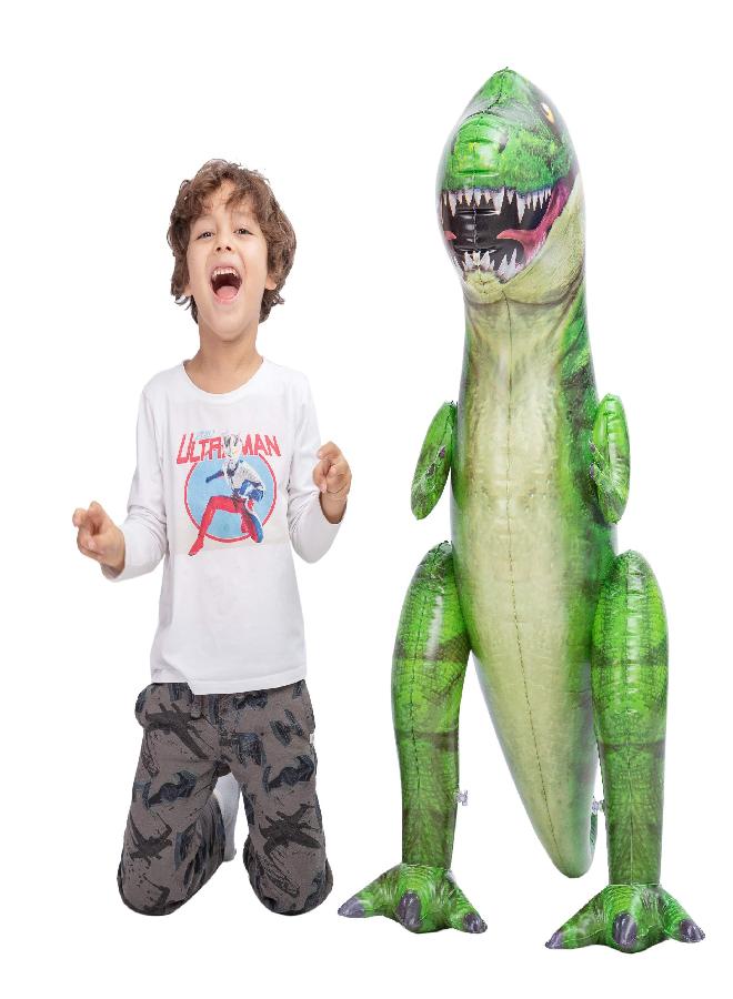 JOYIN 30” T-Rex Dinosaur Inflatable, Tyrannosaurus Rex Inflatable Dinosaur Toy for Party Decorations, Dinosaur Birthday Party Gift for Kids and Adults