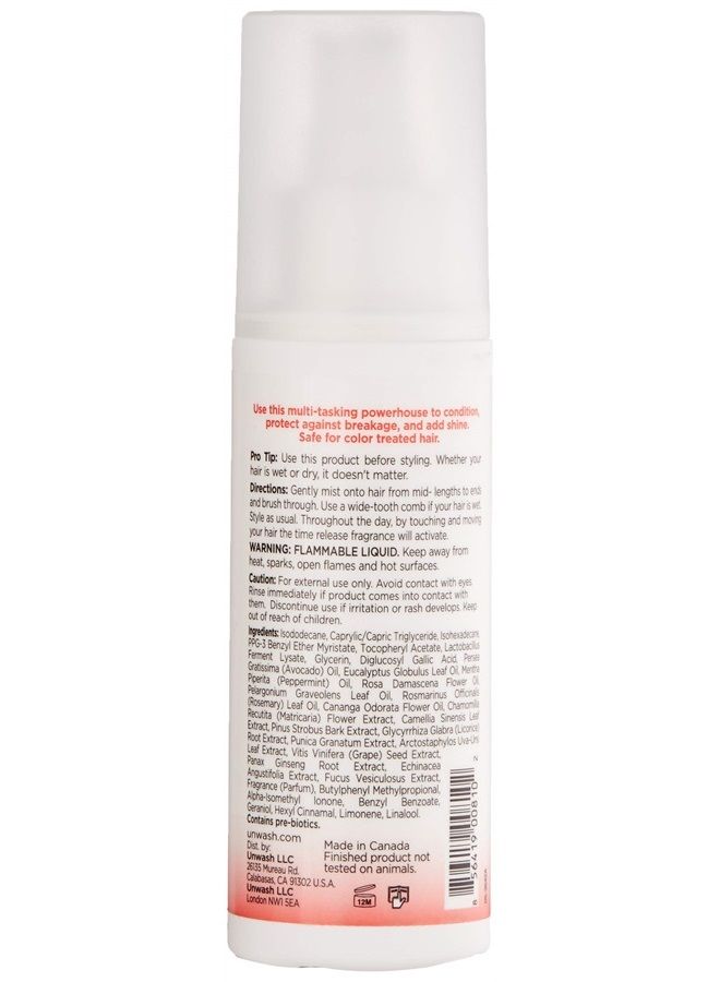 Unwash Leave-In Dry Oil Conditioning Spray: Hair Detangler, Boosts Shine, Heat & UV Protection Spray, Color-Safe, 4.2 Fl Oz