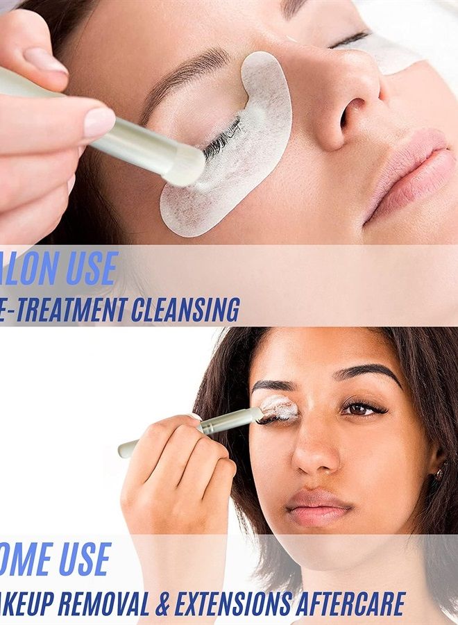 6.76 fl.oz / 200ml BIG Eyelash Extension Shampoo Brush/Eyelid Foaming Cleanser/Wash for Extensions & Natural Lashes/Free Safe Makeup Remover/Supplies for Professional & Home Use