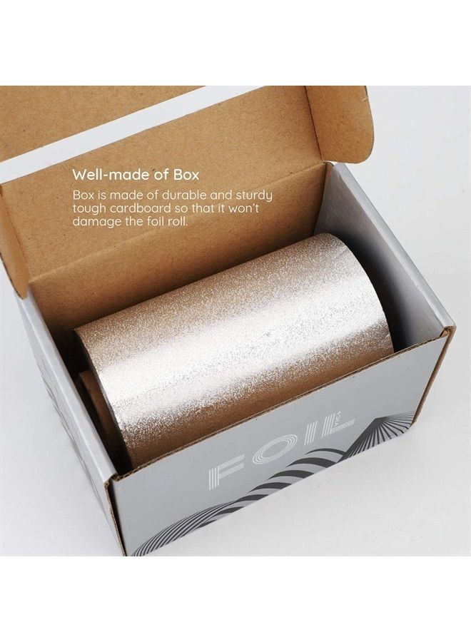 Foil Roll for Hair, Segbeauty Aluminum Foil for Hair Professional Embossed Hair Foil Roll Hair Coloring Highlighting Foils for Balayage Bleaching Hair Salon (120mm x50m)