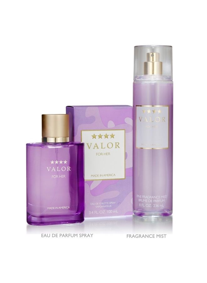 Valor by Dana 3.4 oz Eau De Toilette Spray for Women