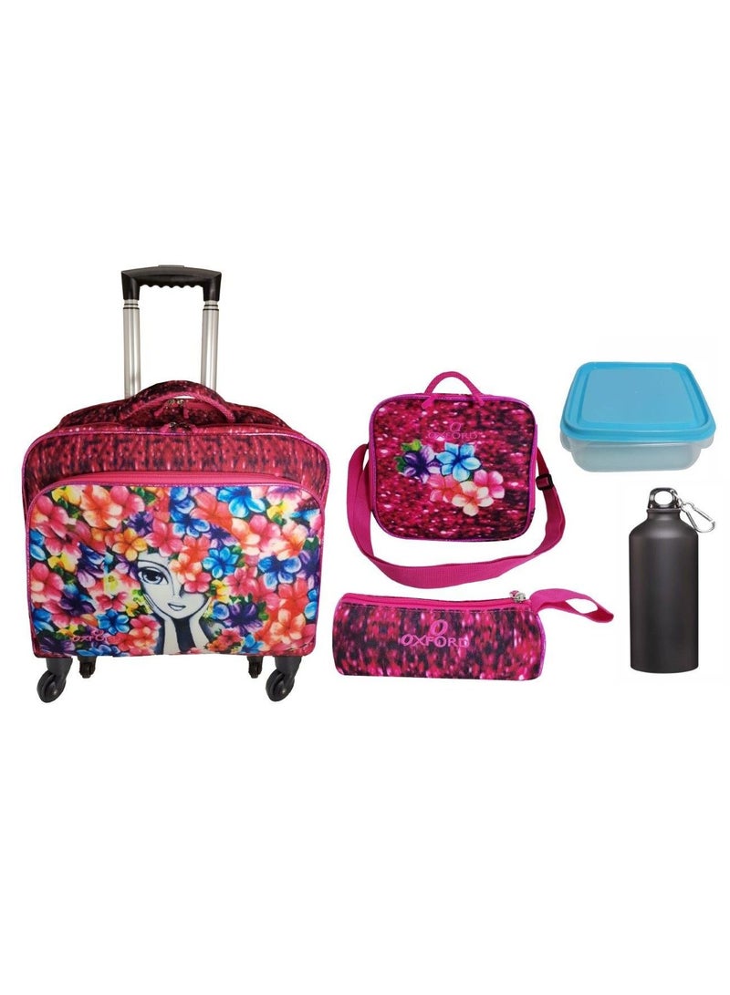 Pilot case Trolley 4 wheels 5pcs set