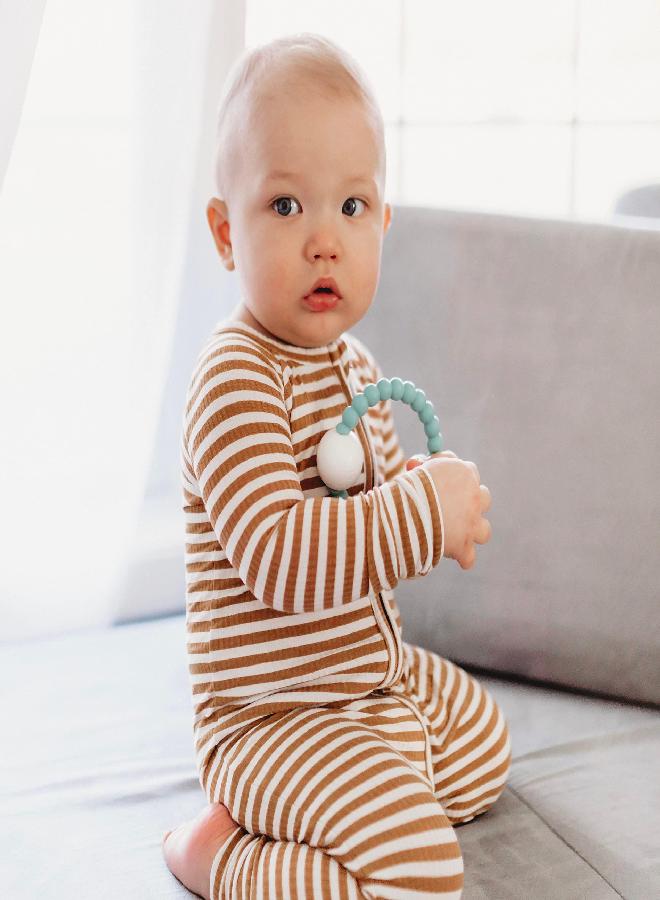 Ryan and Rose Cutie Teether Rattle (Seaglass)