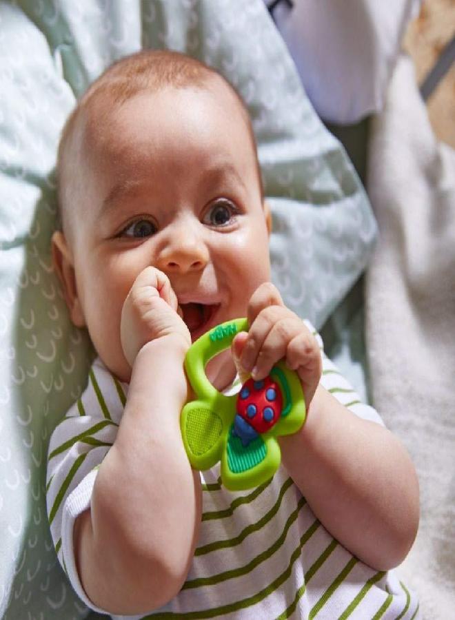 HABA Lucky Shamrock Silicone Teether and Clutching Toy