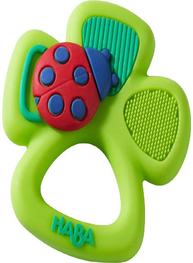 HABA Lucky Shamrock Silicone Teether and Clutching Toy