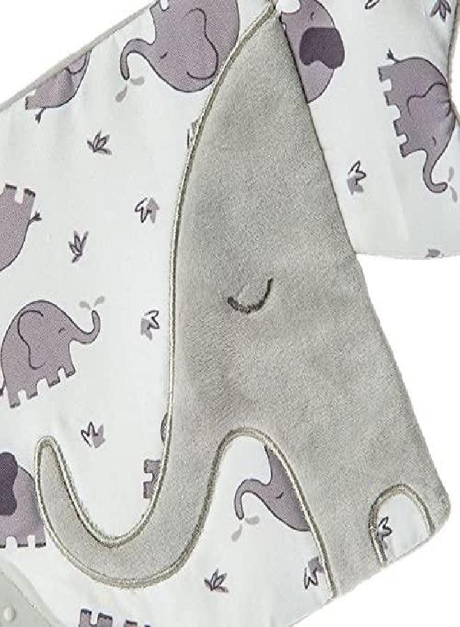 Mary Meyer Afrique Crinkle Teether Toy with Baby Paper and Squeaker, 6 x 6-Inches, Elephant